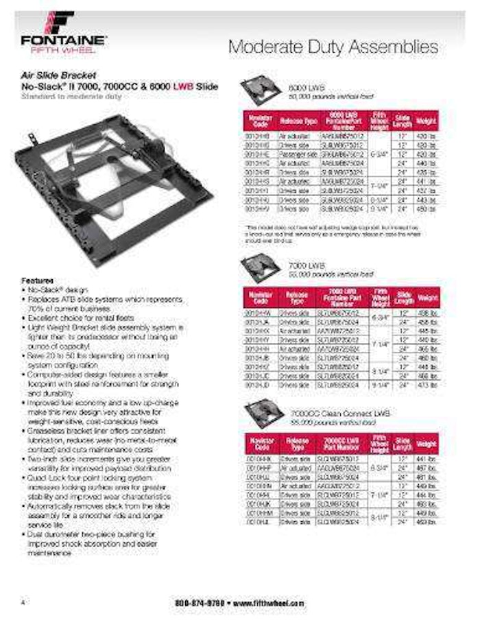 New fifth wheel catalog from Fontaine | Hard Working Trucks