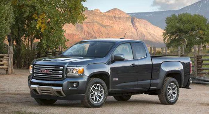 2015 GMC Canyon All Terrain SLE Ext Cab Short Bed Front Three Qu