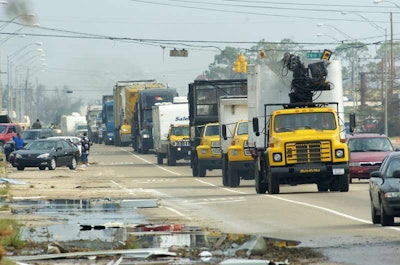 Hurricane Katrina convoy help, Day 3. Hwy 49 Gulfport, Miss. (Photo by Bruce W. Smith ©2005)