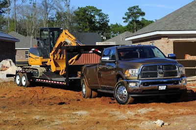 We tested this Ram 3500HD by towing a Case mini-excavator for 200 miles from dealership to jobsite and back.