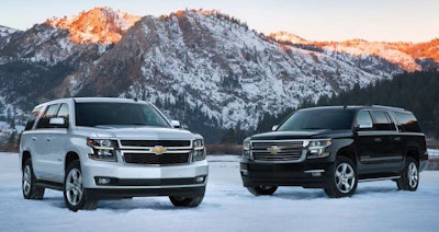 2015 Tahoe Suburban snow