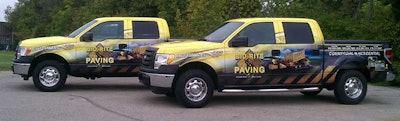 Effective vinyl wraps like these go a long way to promoting your business.