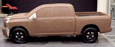 Ram 1500 clay model