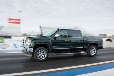 GMC’s Sierra 1500, with the 420hp 6.2L V8, took top honors in payload, towing and track performance numbers thanks to the NHT max-tow package that included 3.42 axle ratio. Its stiffer ride is the only thing that kept it from taking the top spot from the Silverado.