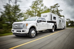 All-New Ford F-450 Super Duty with horse trailer