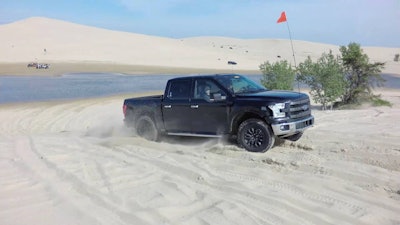 2017 Ford F-150 Raptor Prototype Testing at Silver Lake Sand Dun