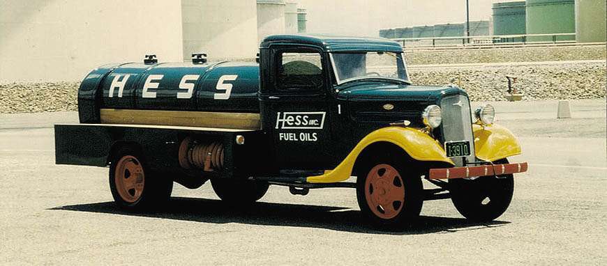 What year was the hot sale first toy hess truck made