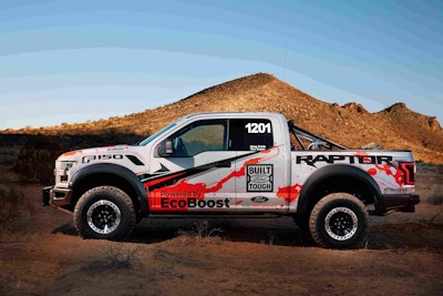 Ford’s all-new 2017 F-150 Raptor race truck failed to finish its first race in the Best in the Desert racing series.