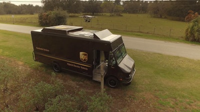UPS Truck and Drone