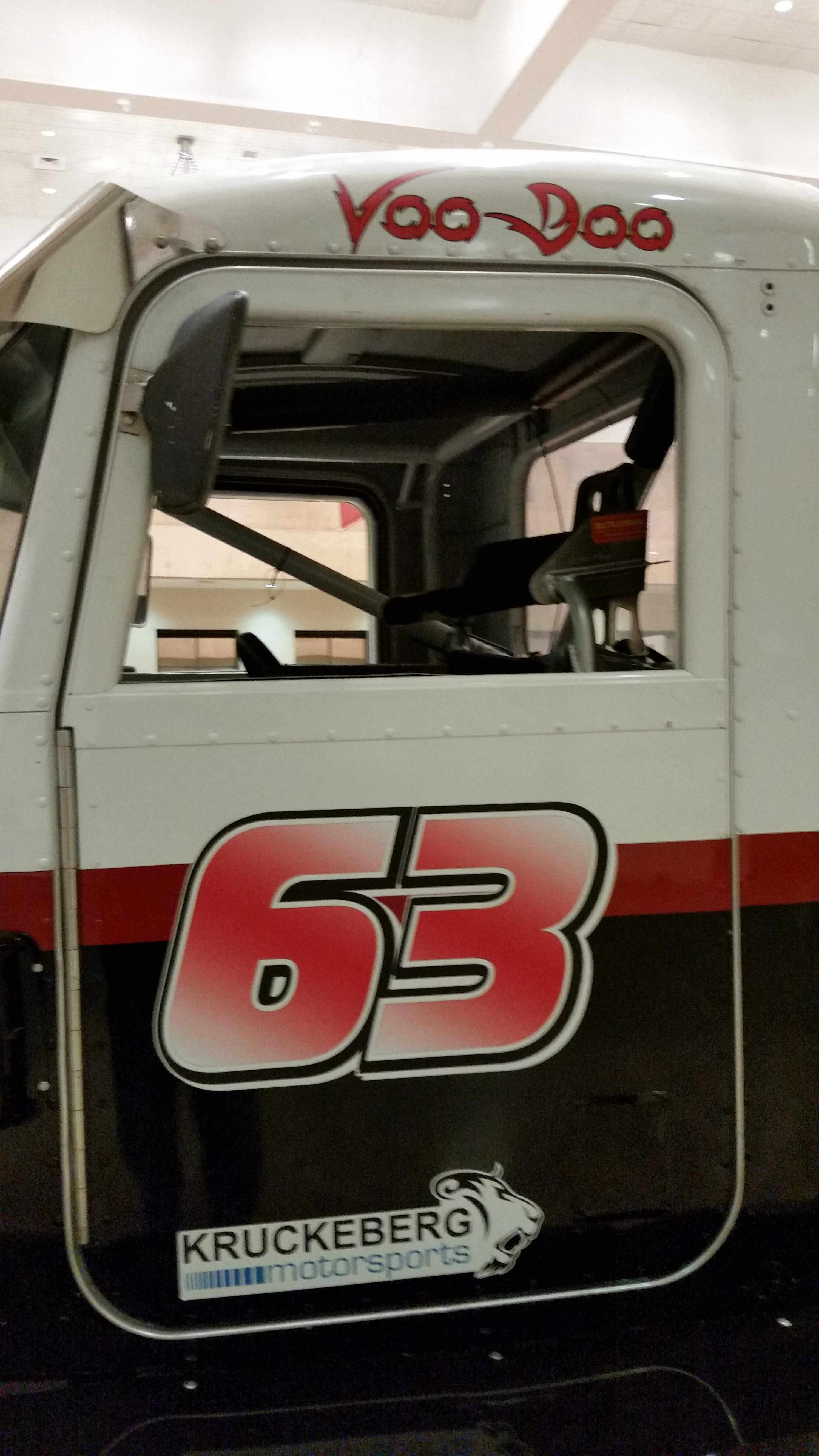 63 semi truck race vehicle's door