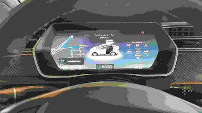 Model X driver’s side display