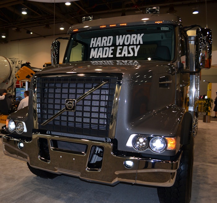 Volvo Trucks reveals new LED headlights for VHD vocational trucks