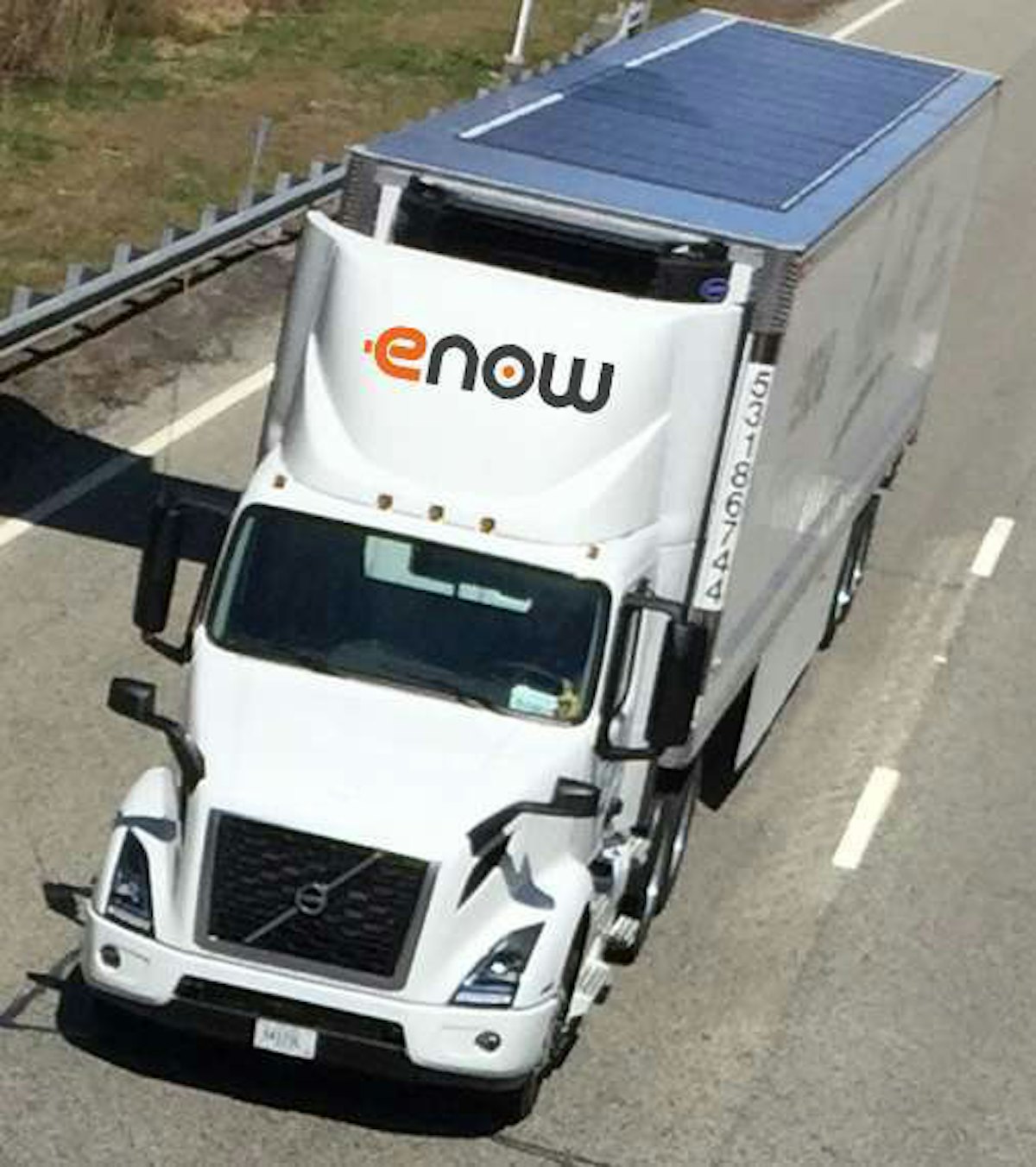 eNow rolls out industry’s first 53foot solarpowered reefer truck
