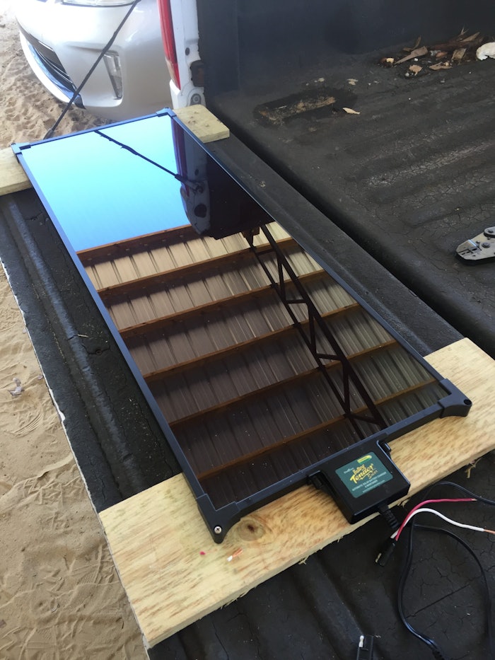 F-350 dual batteries tested on Battery Tender solar charger | Hard Working  Trucks
