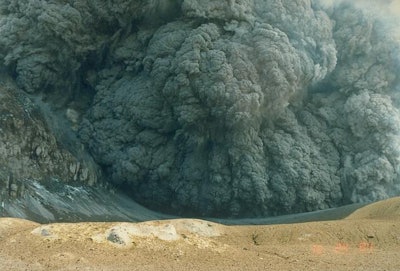 white volcano