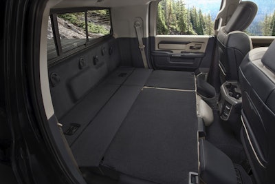 Fold down the rear seat and you’ve got more room for storage.