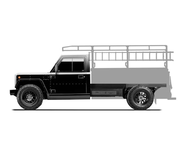 Bollinger Motors B2 Chassis Cab Contractor Truck side