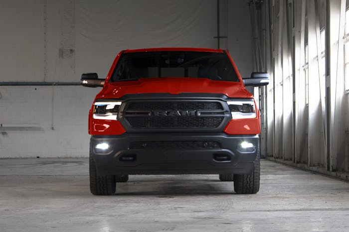 2021 Ram 1500 Built to Serve Edition front – Flame Red