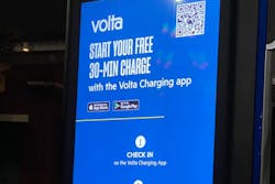 Start your free 30-min charge with the Volta Charging app sign