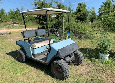 While not much to look at, my recently acquired 1994 EZGo Marathon golf cart has thus far proven to be a reliable, low maintenance workhorse.