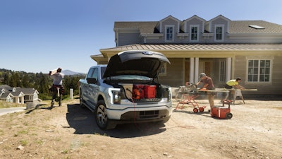 The all-electric 2022 Ford F-150 Lightning Pro