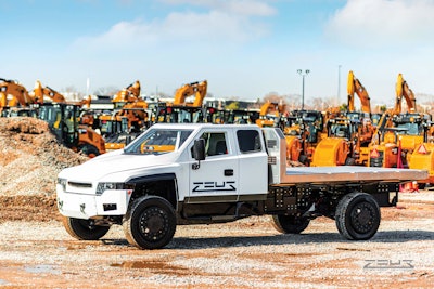 Zeus all-electric chassis has teamed up with JB Poindexter's new company EAVX to develop and market all-electric work trucks.