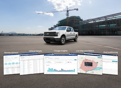 Ford Pro complimentary telematics dashboard