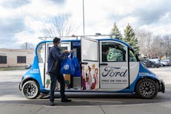 Ford autonomous delivery vehicle