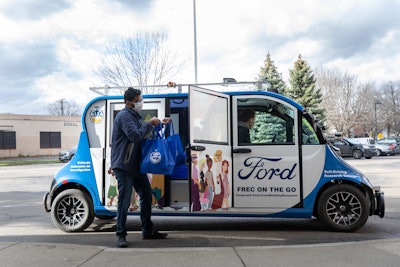 Ford autonomous delivery vehicle