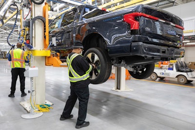 2022 Ford F-150 Lightning assembly autoworkers