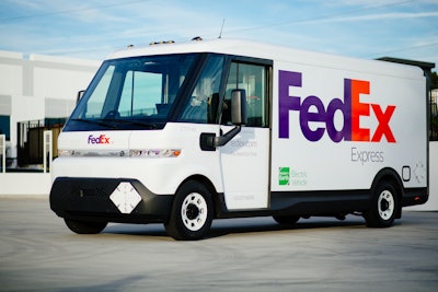 FedEx GM BrightDrop electric van