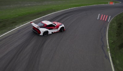 Toyota Thunderhill Raceway autonomous car drifting