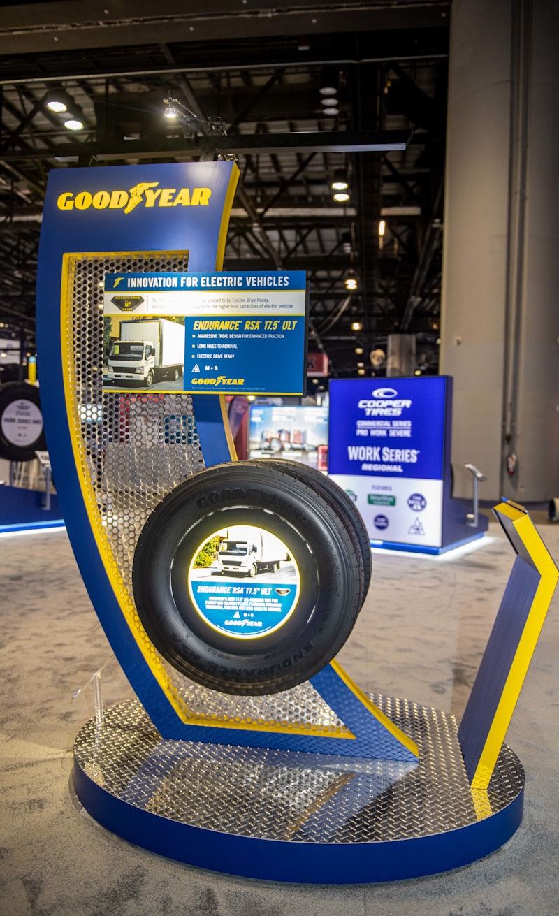 Goodyear's first electric drive tire and a new Fuel Max addition take