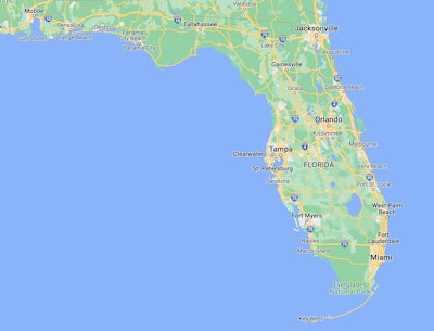 Florida map alligator video