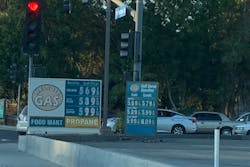 high gas prices at the pump Southern California