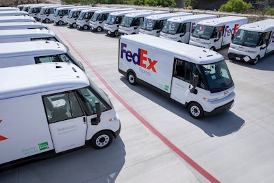 GM BrightDrop all-electric FedEx delivery van