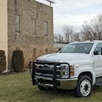 Fontaine Modification and Lippert Components developed Luverne's new two-inch Tubular Grille Guard for Chevy medium duty trucks.