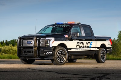 2023 Ford F-150 Lightning law enforcement truck