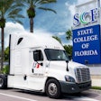 Truck in front of State College of Florida sign