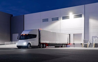 Tesla Semi loading dock