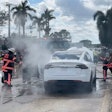 Tesla fire Hurricane Ian EV fires