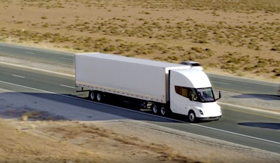 Tesla Semi highway