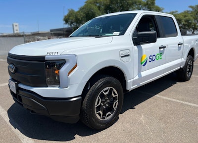 Ford F-150 Lightning SDG&E utility