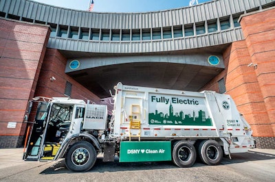 electric trash truck Mack New York City