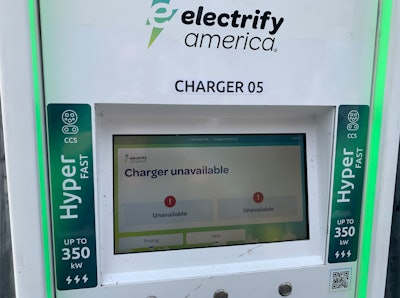 Electrify America charger down offline