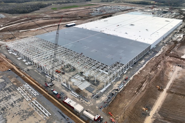 Construction is underway at BlueOval City where Ford's next electric truck, nicknamed Project T3, will be produced at a rate of 500,000 units per year.