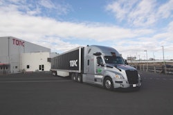 Torc Robotics autonomous truck at the company's testing site in Albuquerque, New Mexico.