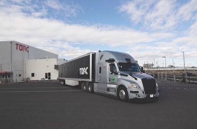 Torc Robotics autonomous truck at the company's testing site in Albuquerque, New Mexico.